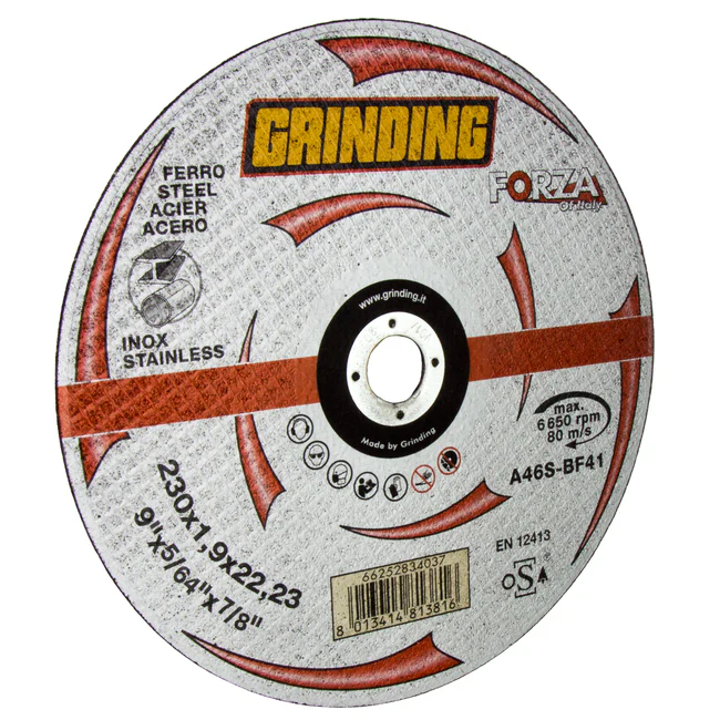 GRINDING FORZA DISCO PIANO X FERRO 230X1,9X22