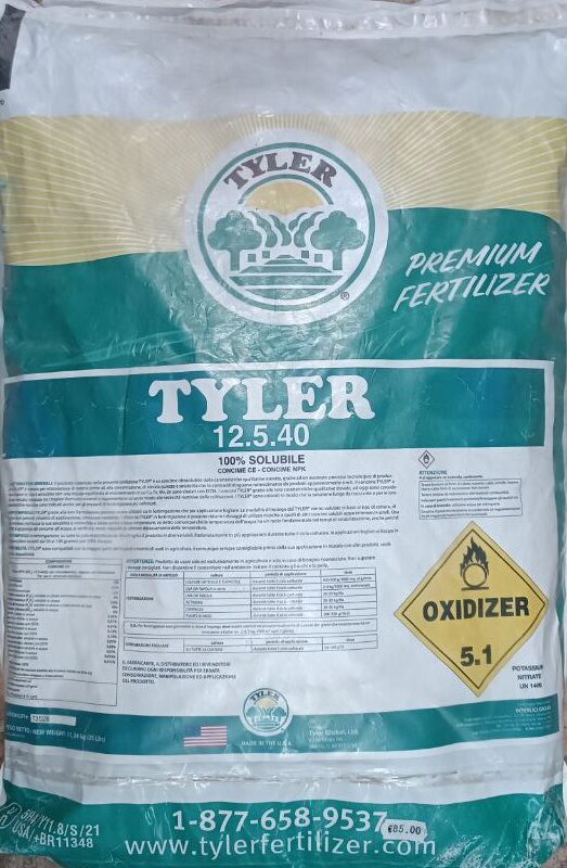 TYLER 12-5-40  kg 11,34    lbs 25