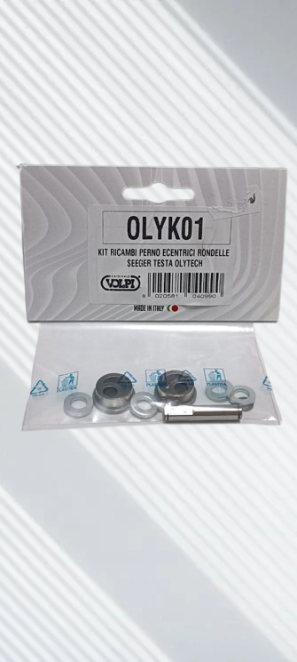 KIT RICAMBI TESTA SERIE OLYTECH VOLPI ,ECCENTRICI RONDELLE PERNO SEEGER